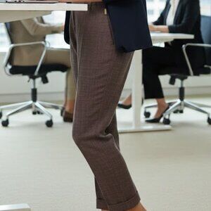 Tommy Hilfiger Brown Textured Pants